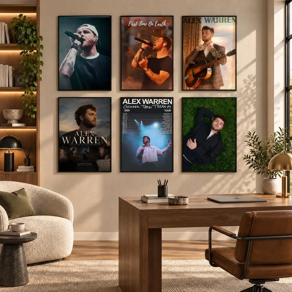 America Singer Alex W-Warren Ordinary Poster Self-adhesive Art Waterproof Paper Sticker Coffee House Bar Room Wall Decor