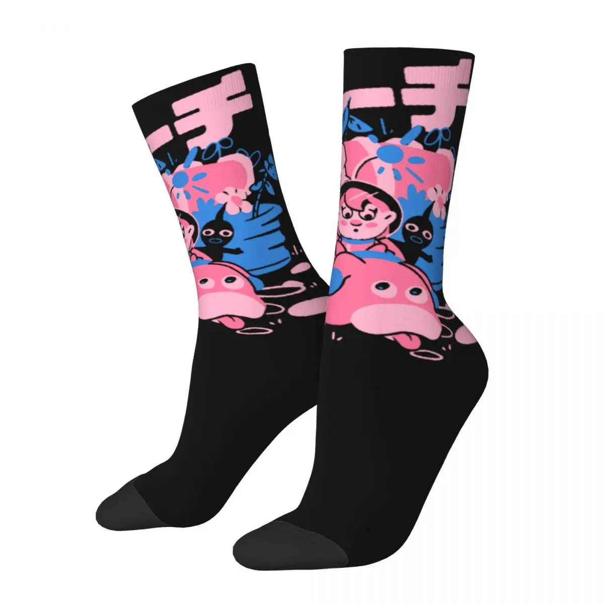 Women's Pikmin Directing A Horde Socks Comfortable Fashion kawaii Cute Socks Harajuku Stuff Middle TubeSocks Best Gift Idea