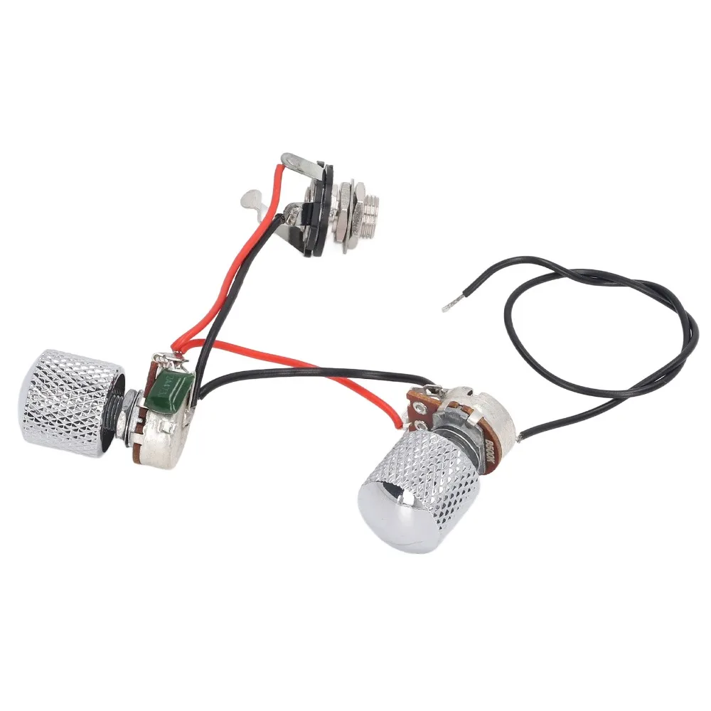 ​Pickup Switch Harness​ Electric Guitar Wiring Harness ​3 Way Switch​ ​Low Noise​ ​Guitar 3 Way Switch Harness​ ​With 2 Knobs​