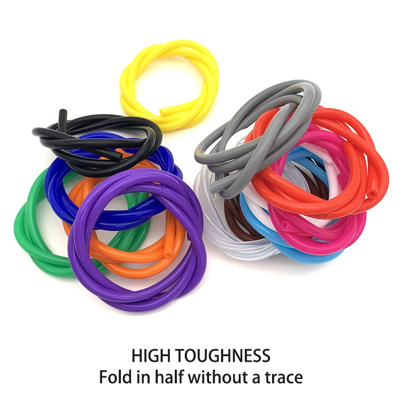 2 M Colorful Food Grade Silicone tube ID2 3 4 5 6 7 8 9 10 12mm Flexible Garden Rubber hose Aquarium Soft Tubing Silicone pipe