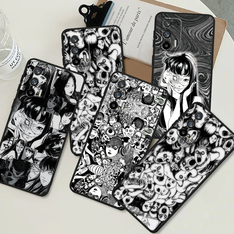 Anime Tomie Kawakami For OPPO Realme GT Neo 10 9i 8i 7i 6s 5 Narzo 50i 50A 240W Pro Plus Black Soft Phone Case