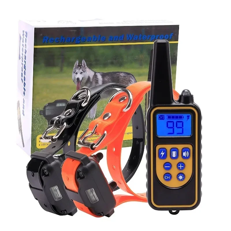 

Barking Controller 800m Dog Remote Control Dog Training Device 100-level Vibration Shock Collar