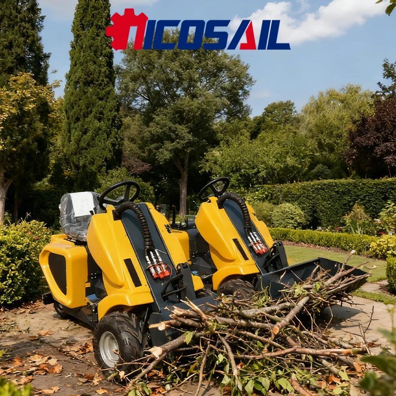 홈 가든 신형 소형 로더 휠 미니 슬립 스티어링 로더 포크 포함 40% 할인