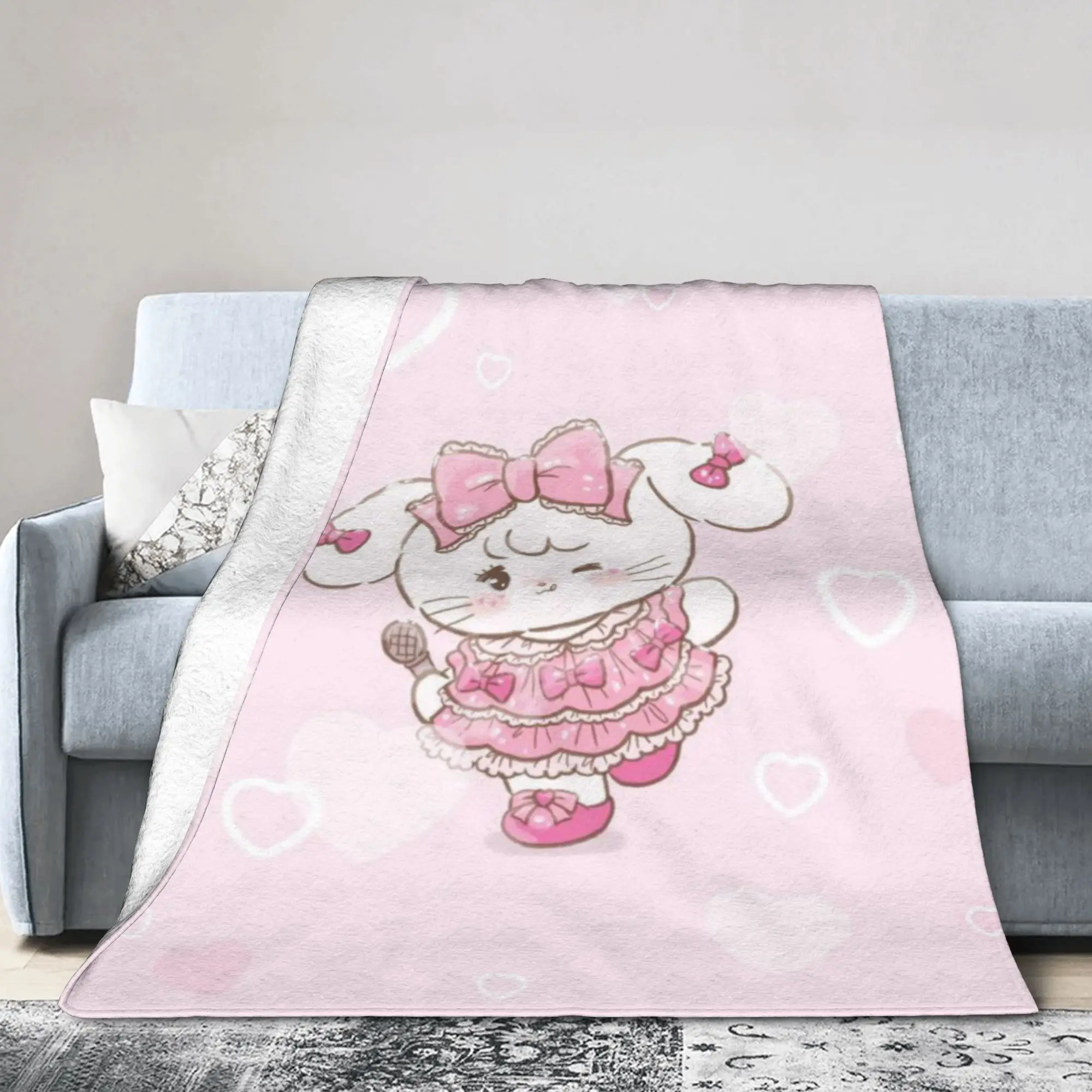 Cartoon Mikkos Fleece Throw Blankets Blanket for Bed Office Super Soft Bedspread,