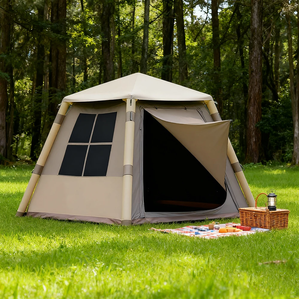 

STLF 3-4 People Outdoor Camping Gear Fully Automatic Heavy-Duty Inflatable Tent with Heavy Rain Protection Portable Camping Equi