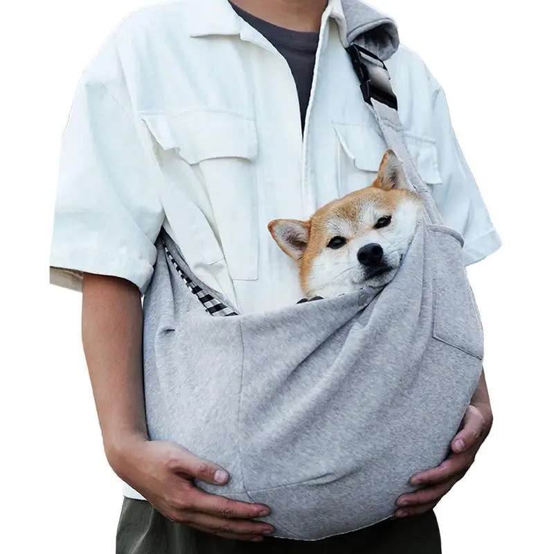 Dog Carrier Sling Front-Facing Hands-Free Pouch With Adjustable Strap For Carry Small Dogs And Cats Travel Safety Harness