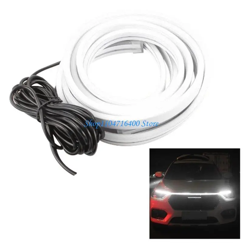 

y1gd 180cm Length Car Hood LED Light Strip Auto Daytime Running Light Front Headlight