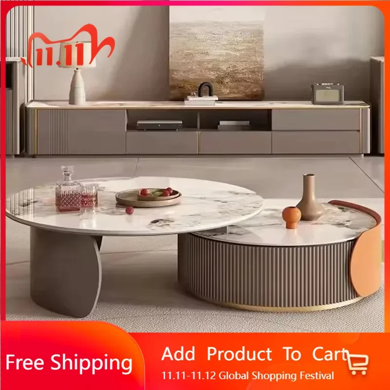 

Compact Minimalist Coffee Tables Aesthetic Modern Premium Space Saving Side Table Luxury Designer Mesa Auxiliar Hotel Furniture