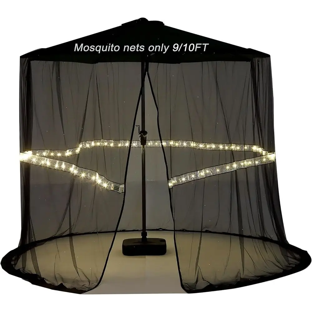 

9/10T Mosquito Net or Patio Umbrella OutdoSn Polyester Hanging Tent （Mosquito Net Only） (9T/10T(with Light))