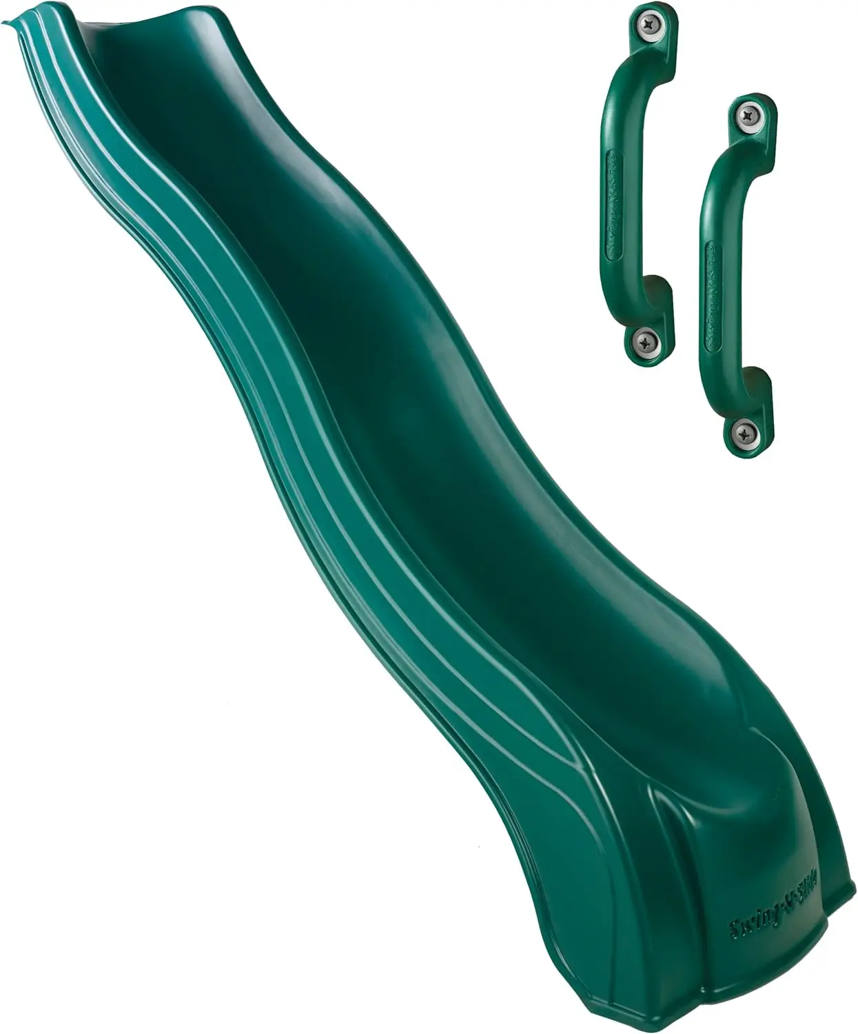 8337 Alpine Plastic Slide with Included Safety Handles, Green with Handles (Amazon Exclusive)