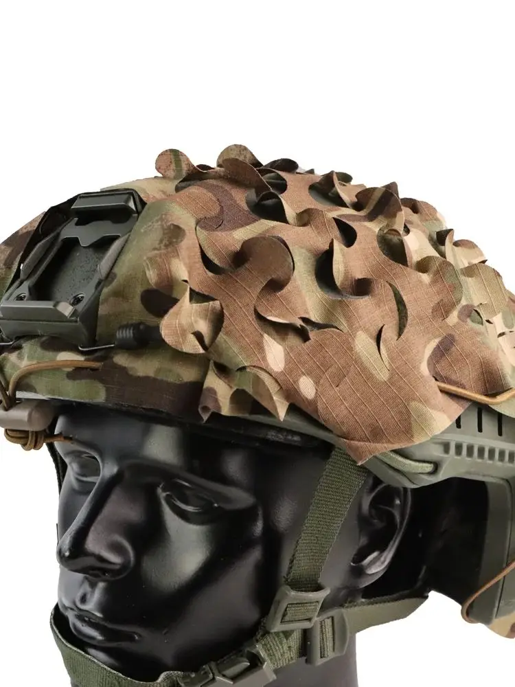 Housse de Camouflage 3D pour casque tactique JOAXOR pour casques FAST Mich, casque non inclus