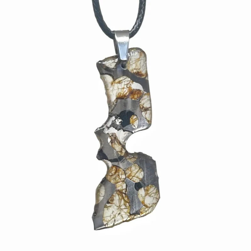 2.6g Seymchan Olive Meteorite manual Pendant Olive Meteorite Natural Olive Meteorite Necklace Pendant Specimen Collection- LB160