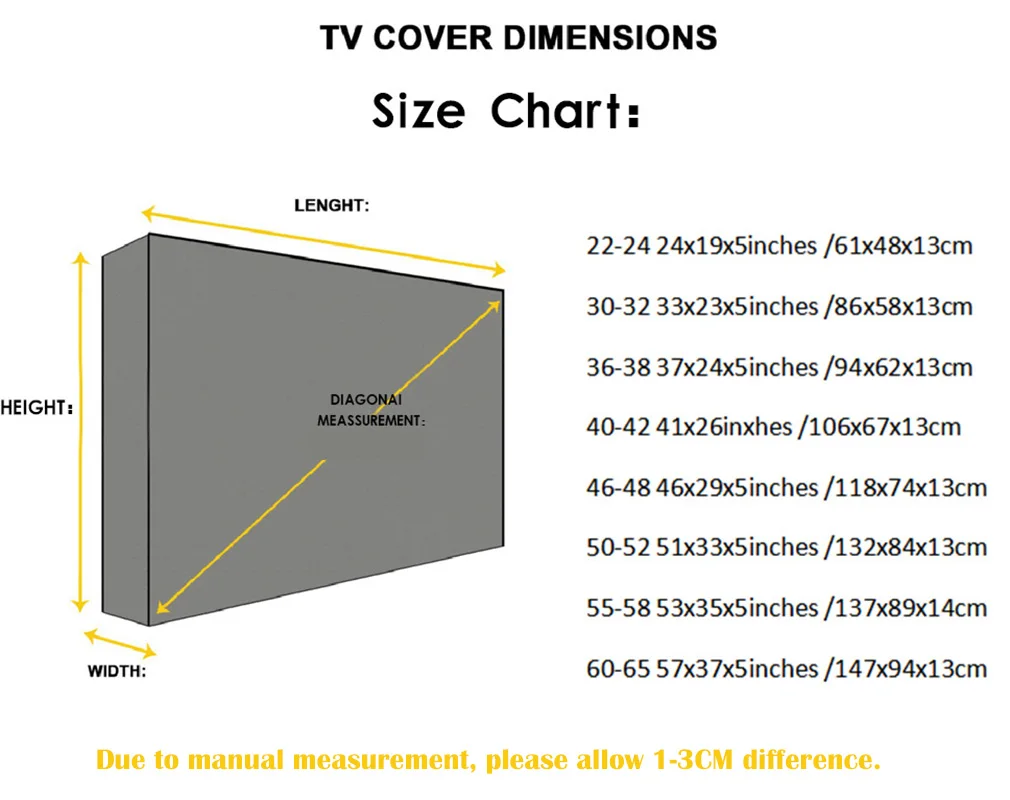 Garden Patio Outdoor TV Cover 32\
