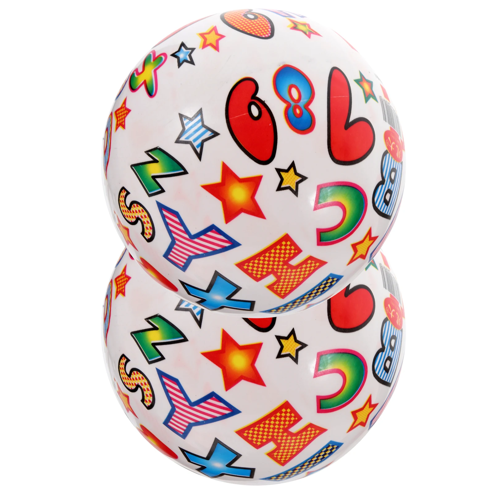 2 ชิ้น Letter Inflatable Ball ของเล่นเด็กลูกบอลสระว่ายน้ํา Beach Party โปรดปรานว่ายน้ําสําหรับ PVC