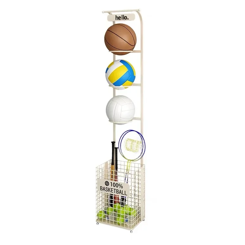 Indoor Children Basketball Storage Rack Put Ball Football Storage Basket Placed Rack Kindergarten Volleyball Stand Holder Space