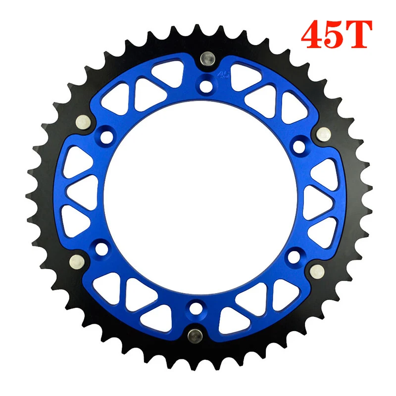 45T - 52T Motorcycle Rear Sprocket For YAMAHA WR125 YZ125 TTR230 WR250 YZ250 WR450 YZ450 WR400 YZ400 WR426 YZ426 WR YZ 400 F L