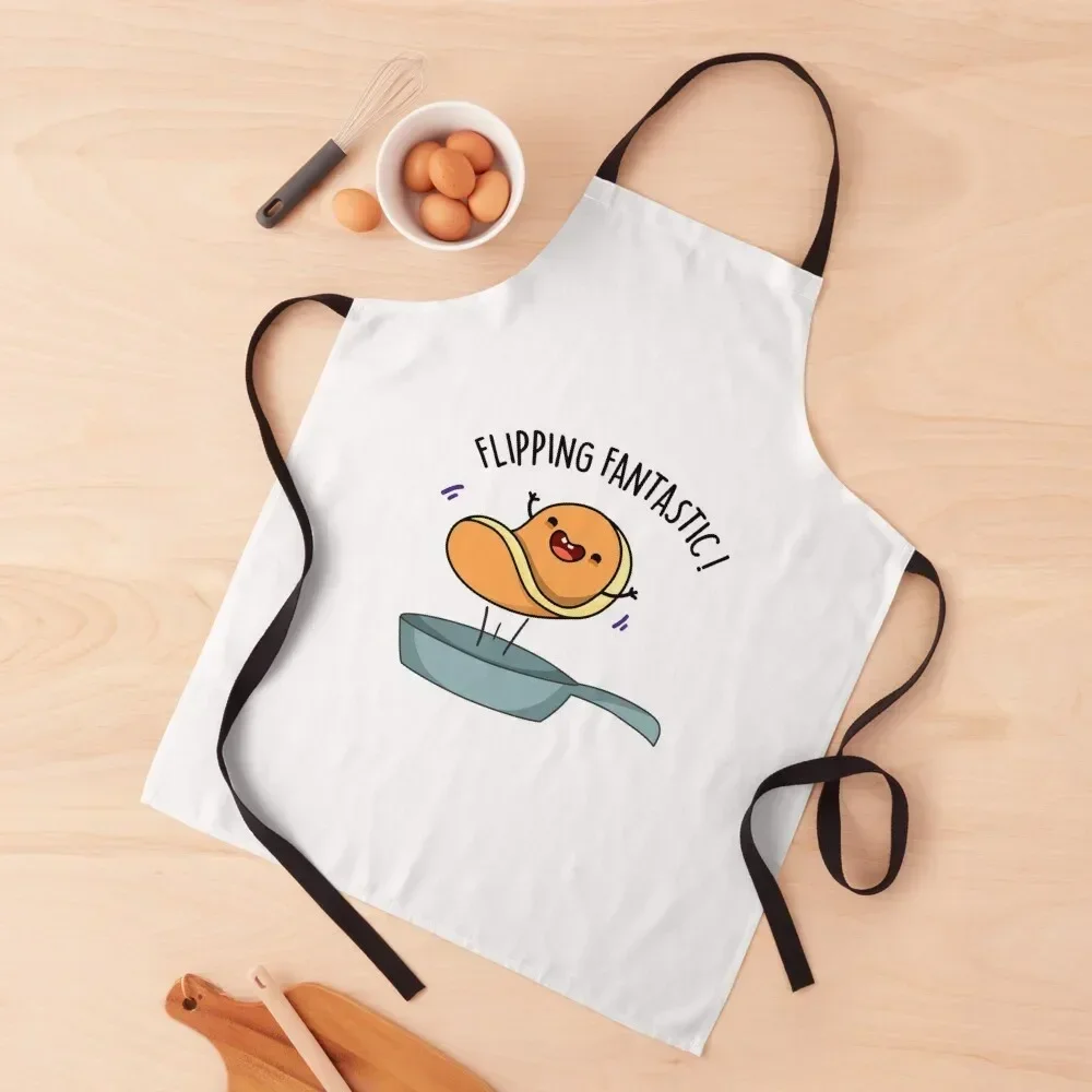 Flipping Fantastic Funny Pancake Puns Apron kitchen gadgets Woman Kitchen Apron