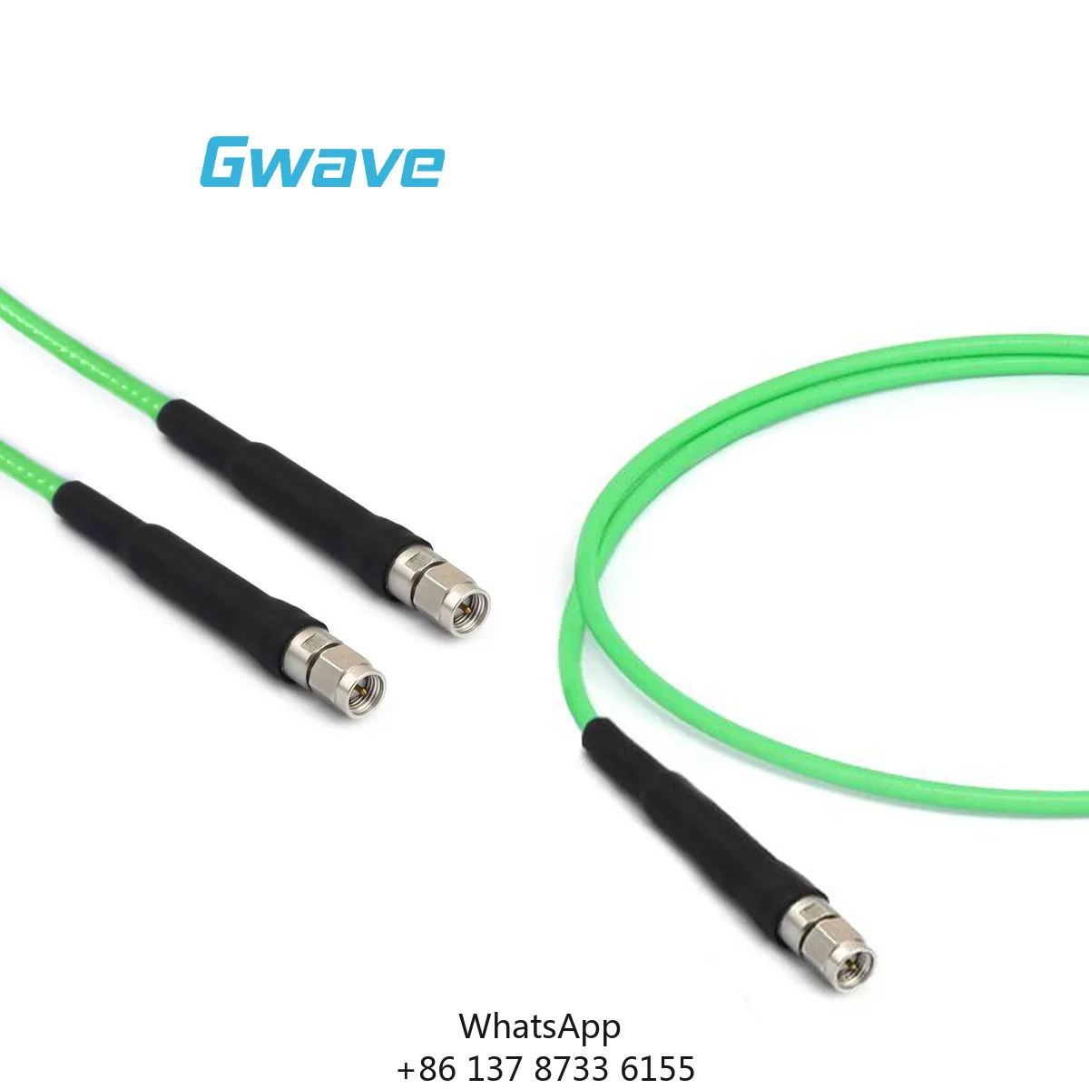 Gwave SMA Male RG-402SS Flexible Coax Cable 50 Ohm RoHS Compliant DC-26.5GHz Solid Copper Conductor Operating Temp -40 +80