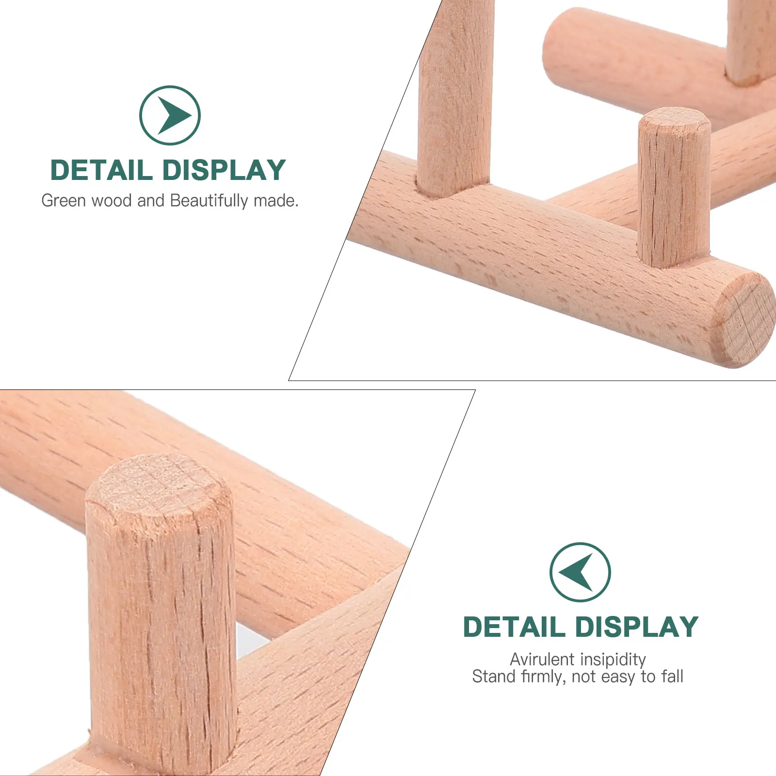 

2 Pcs Display Stand Dishes Rack Puer Tea Cake Plate Racks for Table Holders Displaying
