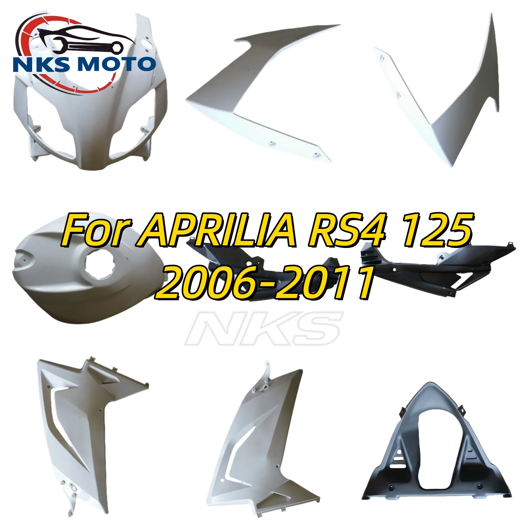 

New For Aprilia RS4 RS50 RS125 RS 4 50 125 2006 2007 2008 2009 2010 2011 Fairing kit Bodywork Rear Tail Front Upper Nose Fender