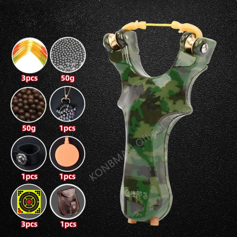 

Fishing and Shooting Dual-use Slingshot Powerful Pulley Slingshot Hunting Kit Hunting Spring Hunting Accessories