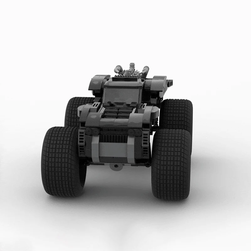 644 pezzi MOC modello di camion mostro nero modulare set fai da te blocchi di costruzione per bambini assemblaggio display giocattoli festival regalo di compleanno a sorpresa