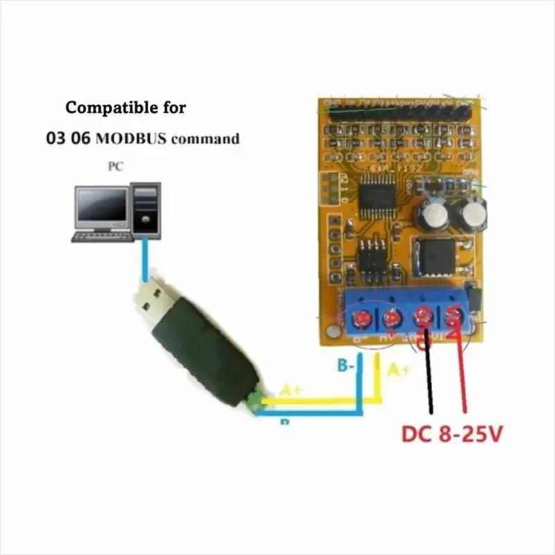 R4AVA07 Voltage Analog Collector 7 Channel RS485 Support For Modbus RTU Analog Voltage Acquisition 03 06 Function Code