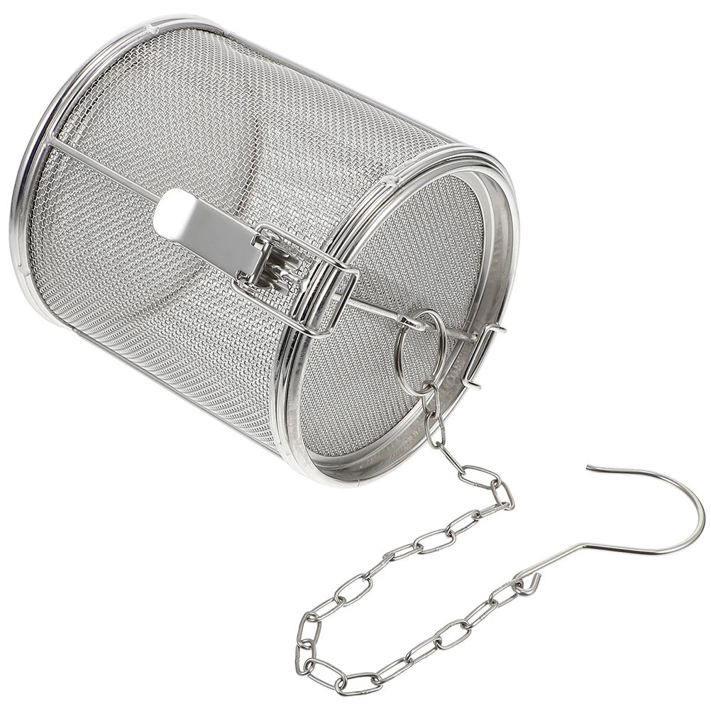 

Stainless Steel Halal Basket 16cm Spice Ball Tea Infuser Pot Stewed Strainer Household Seasoning Filter Reusable Kitchen Tool