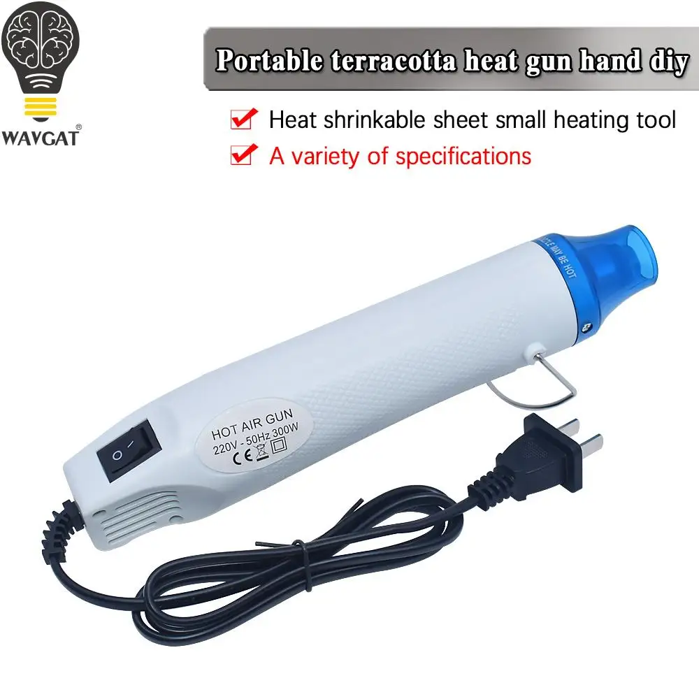 220V DIY Using Heat Gun Electric Power tool hot air 300W temperature Gun with supporting seat Shrink Plastic DIY tool color