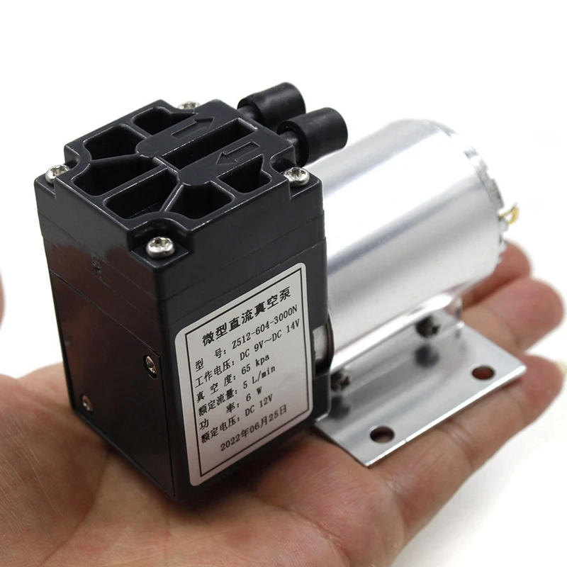 65-120Kpa DC12V 6W Mini Vacuum Pump Negative Pressure Suction Pump With Holder For Gas Analysis Sampling