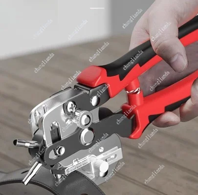 Multifunctional Hole Punch Eyelet Puncher Leathercraft Leather Belt Watchband Plastics Iron Sheet Round Hole Punch Cutter Dining