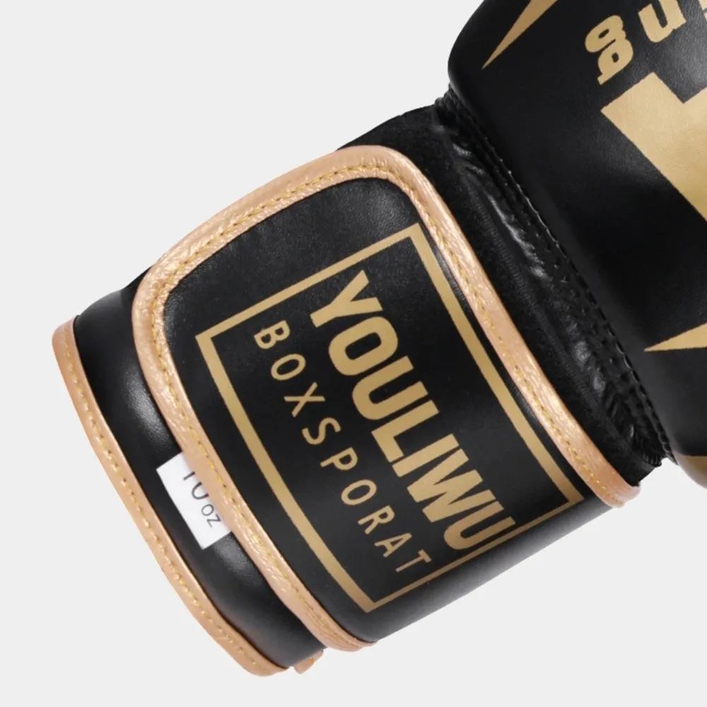 

PU Leather Boxing Gloves Sponge Padding Protective Kickboxing Gloves Breathable Thick Punching Training Gloves Competition