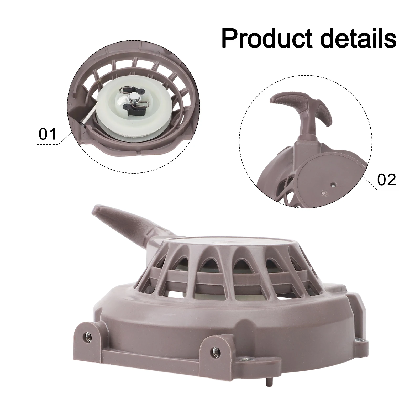 Excavation Projects Earth Drill Reliable Pull Plate For Excavators Earth Drill Engine Pull Starter Lightweight Construction
