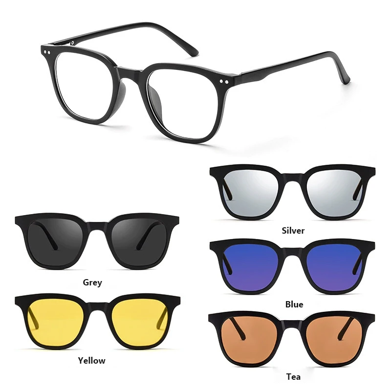 

2026 eyeglasses frames Men Women Polarized Optical Magnetic Sunglasses Clip Magnet on myopia Prescription Glasses Frame eyewear