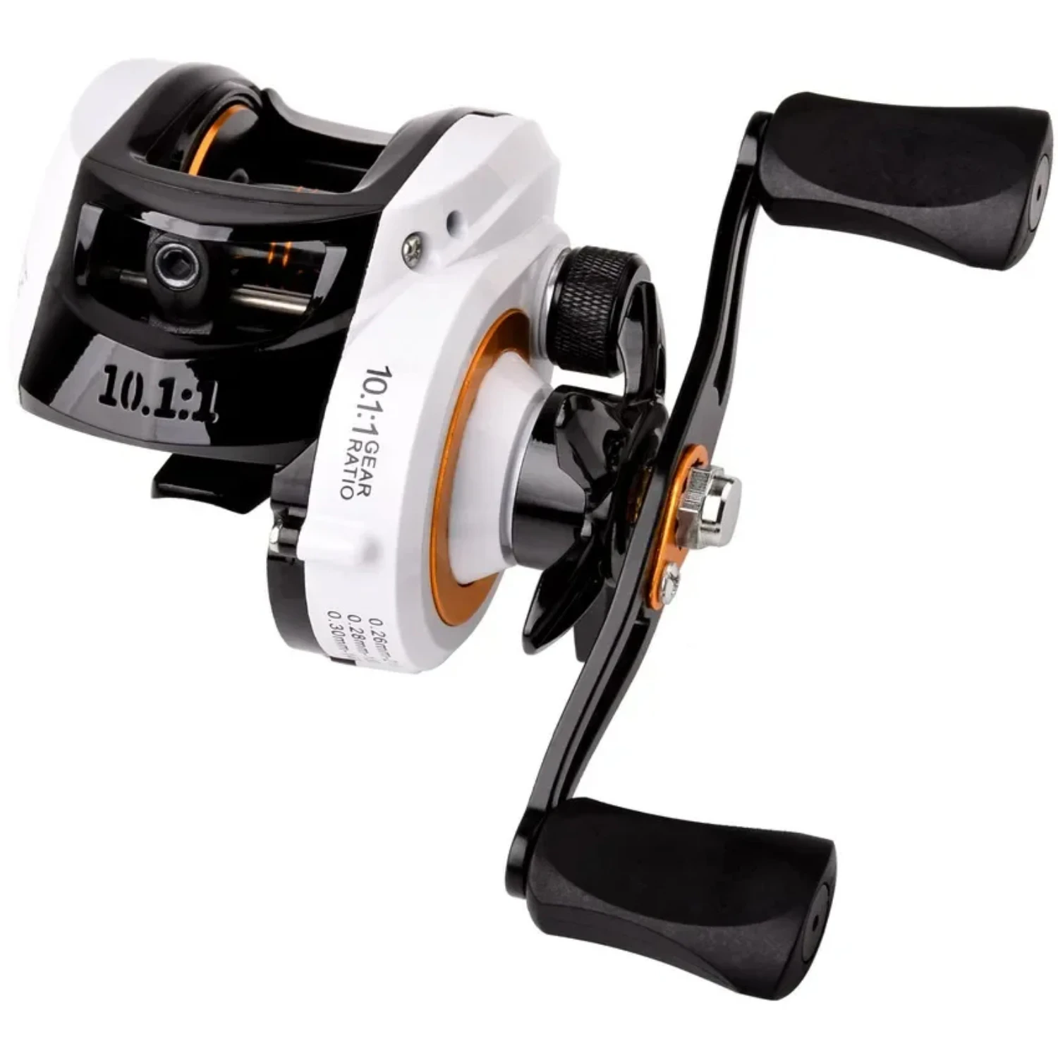 Baitcasting Reel Fishing Reel White Black reel Right Left Handed Drag Power 10kg Carp Fishing Wheels Fishing Tracking Pesca Reel