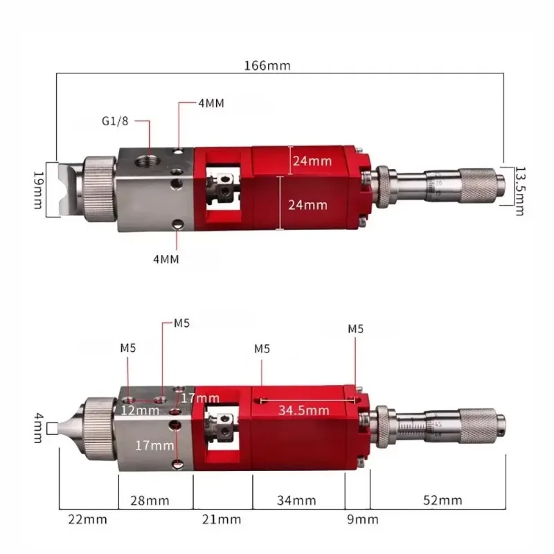 9lMY-3811 Precision Spray Valve Liquid Atomization Dispensing Valve Adjustable Pneumatic Glue and Paint Sprayer