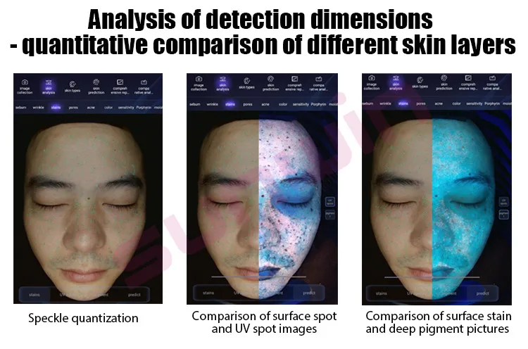 2024 Portable 3d AI Face Skin Analyzer System Facial Tester Scanner Magic Face Mirror Device Skin Analysis Machine Skin Analyzer