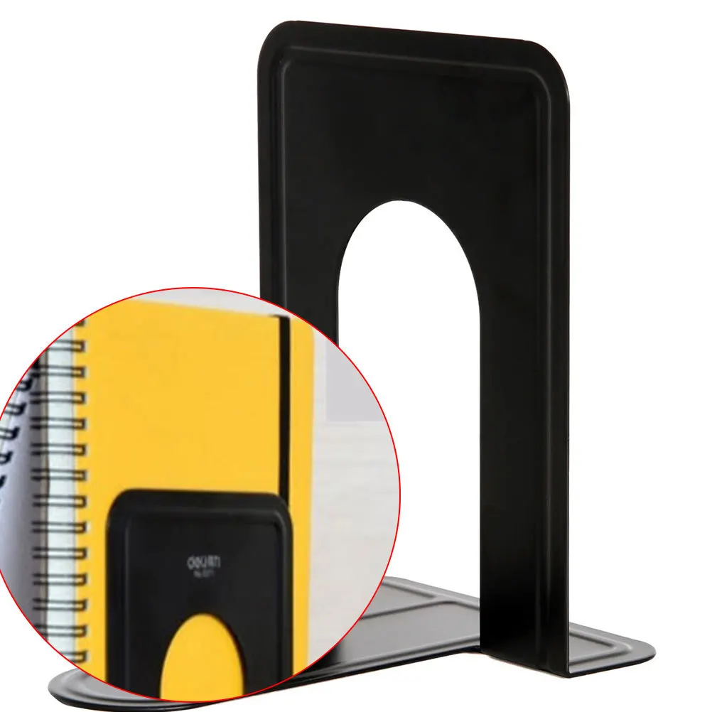 

2Pcs Thick Bookends Metal Book Stoppers Creative Organizer for Books Files Magazines Home Office Thicken Book Stoppers