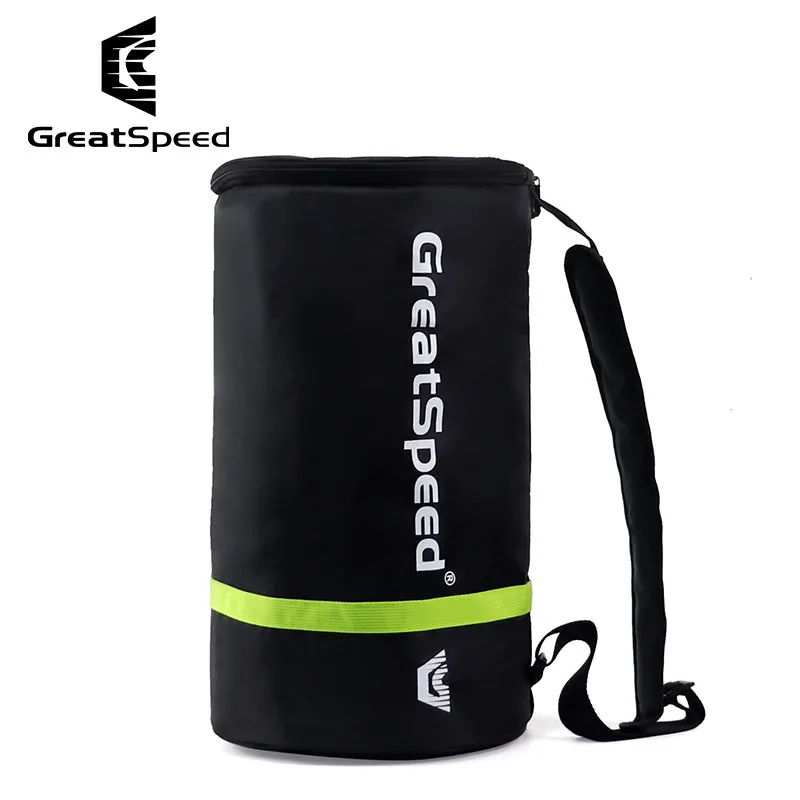 

GREATSPEED Insulated Tennis Ball Bucket Bag,Portable Holds 100 Tennis Balls,Large Capacity,Shoulder Strap Sports Balls Bag