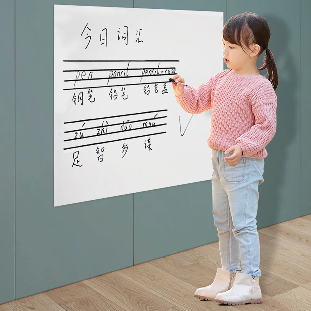 Office Home Self Adhesive White Board Dry Erase Portable Whiteboard Stickers Wallpaper