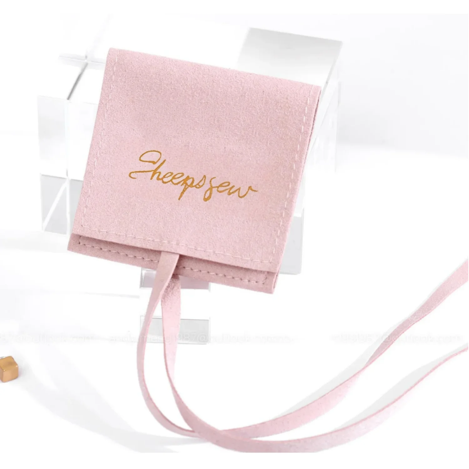 

20 шт. изготовленная на заказ сумка для ювелирных изделий из микрофибры: сумка-конверт с персонализированным логотипом