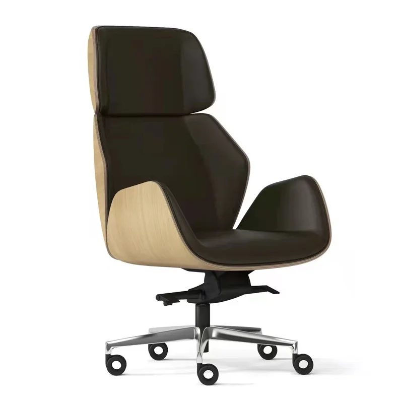 */*Modern Office Chairs Home High Back Home Black Leather Office Chair Multi-functional Swivel Chair
