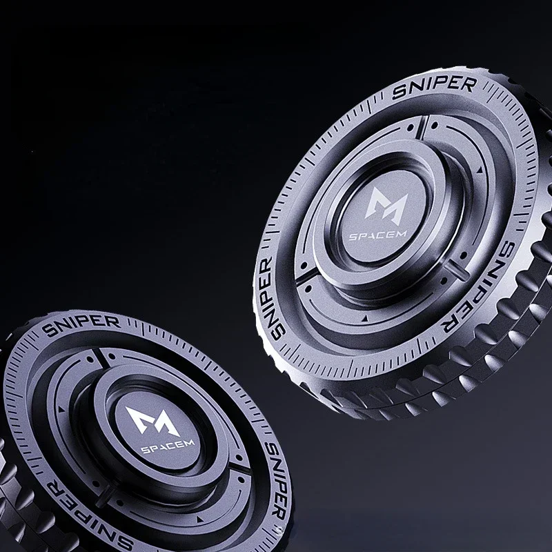 Ratelwiel Fidget Spinner Magnetische Push-kaart Mechanische Slider Duwplaat EDC Metaal Zintuiglijk Verlichten Anti Stress Relief Speelgoed
