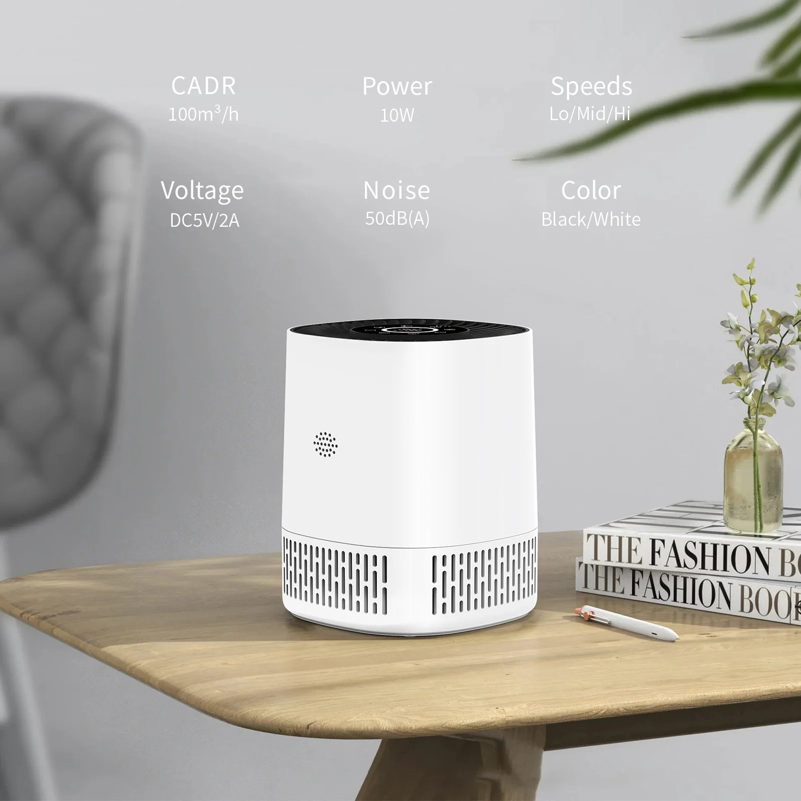 Smoke in Bedroom Filter Air Cleaner Pet Air Purifier for Home Remove Formaldehyde Allergies and Pets Hair Pet Odor Purifier