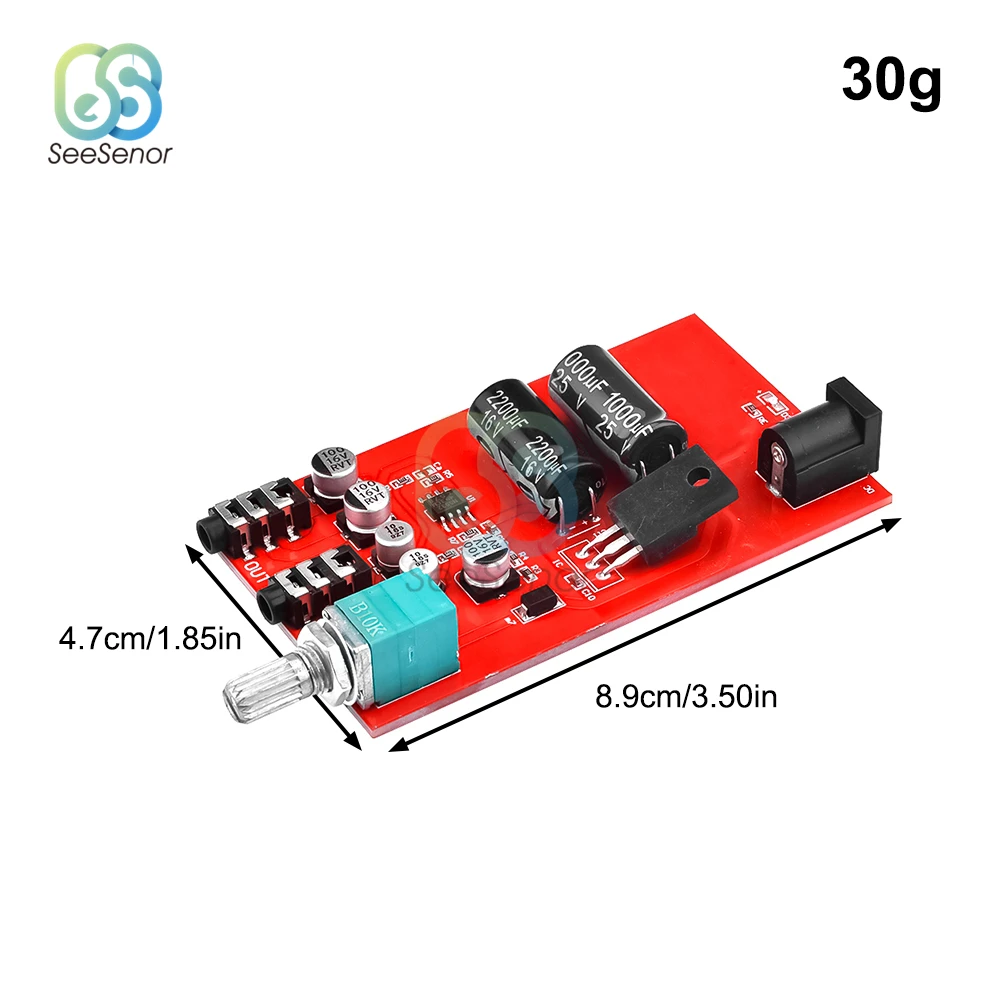 NE5532 Audio Signal Preamp Preamplifier Power Amplifier Board Volume Tone Control Pre AMP Board for Home Theater Speaker DIY