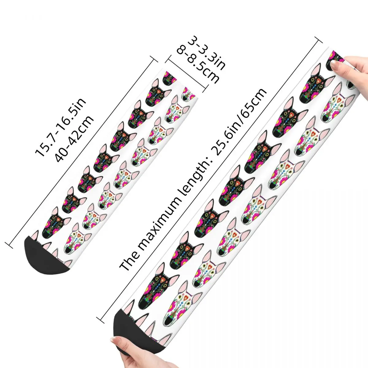 Fashion Men's Socks Harajuku Mexican Bullies Sock Dog Animal High Quality Women Socks Spring Summer Autumn Winter