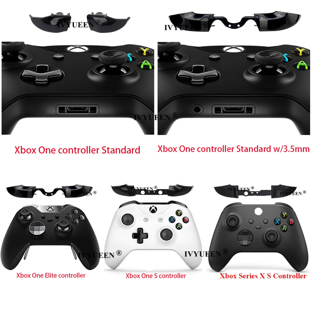 IVYUEEN 40 PCS RB LB Bumper Trigger Mod ชุดสำหรับ Xbox One Elite Controller ขวาซ้ายปุ่มอุปกรณ์เสริม