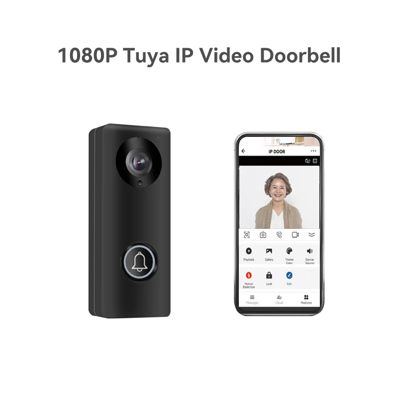 Imagem -03 - Tuya App Wifi dc 48v Poe ip Campainha com Chime Interior Vídeo Porta Telefone 140 Graus Grande Angular H.265 Vídeo Porta Telefone 2mp 1080p