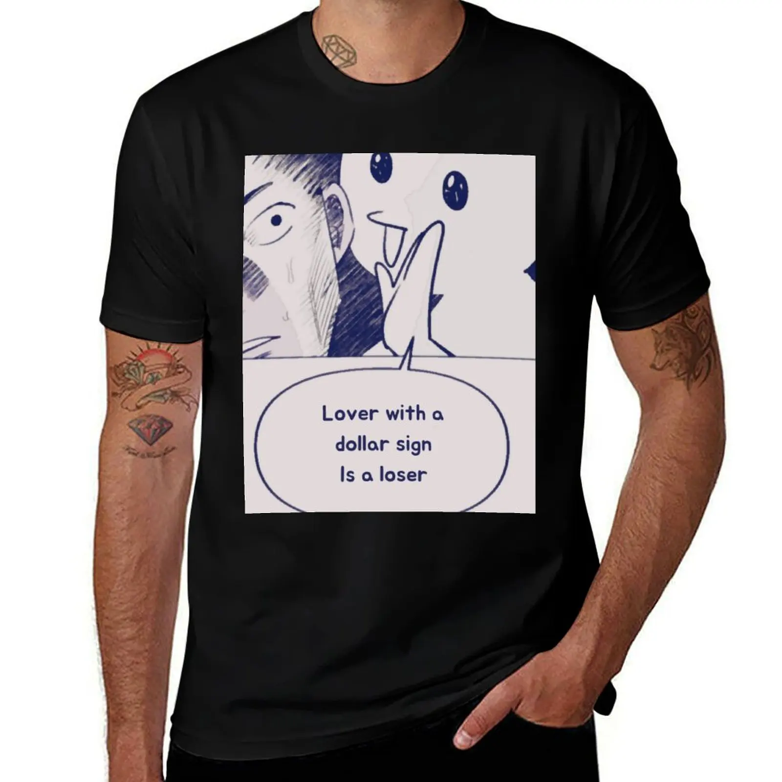 Lo$er=Lo?er (Loser=Lover)- TXT T-Shirt t shirts designer T-Shirt