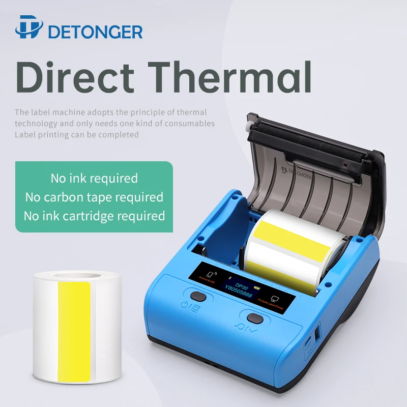 Detonger Thermo etiketten drucker Supermarkt Convenience Store Einzelhandel geschäft Preis Aufkleber Preis schild